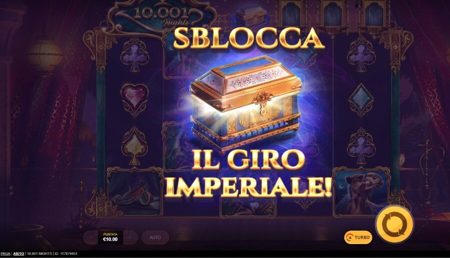 Funzione del Giro Imperiale: slot 10.001 Nights