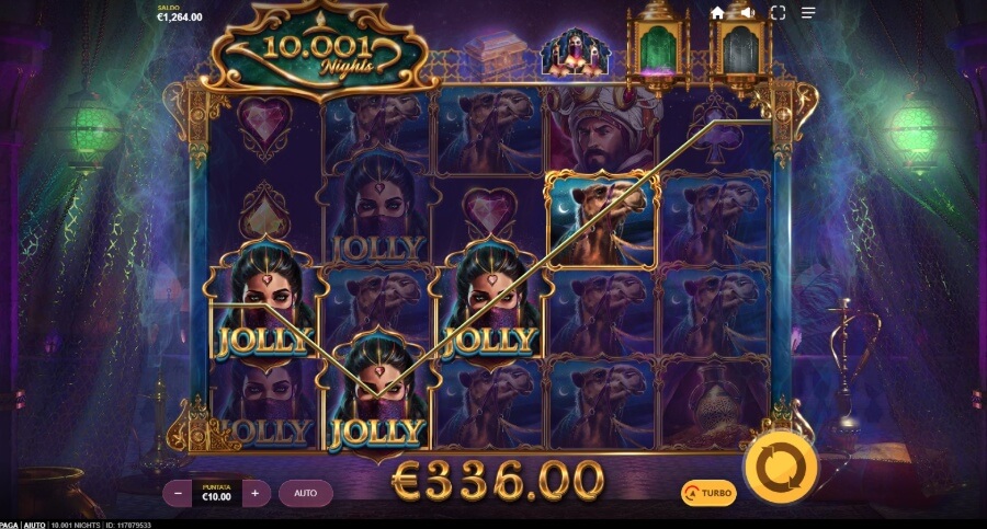 Slot 10.001 Nights: simbolo jolly