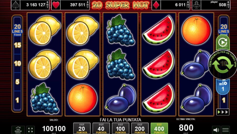 Slot online 20 Super Hot screenshot
