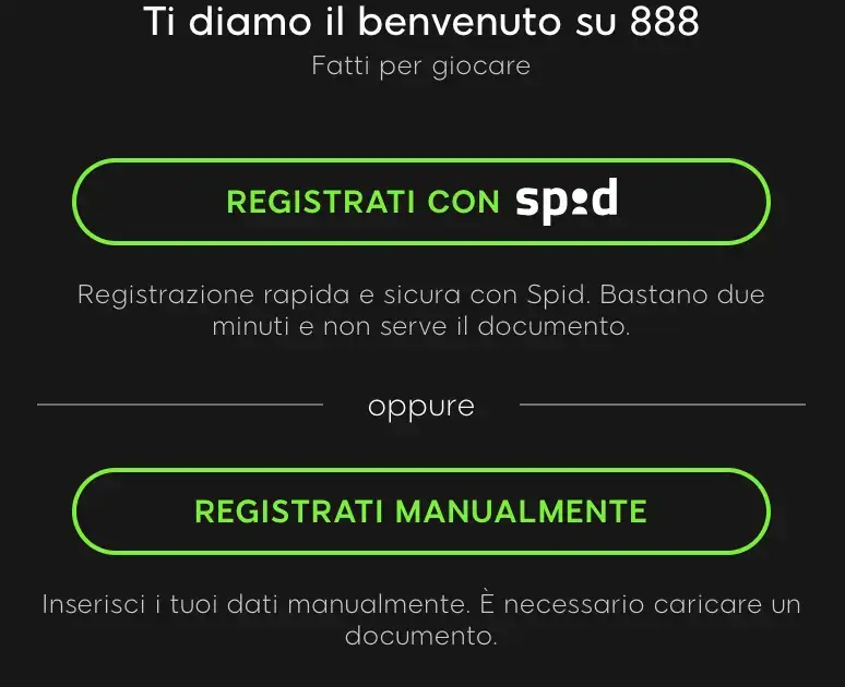 Codice promozionale 888 casino