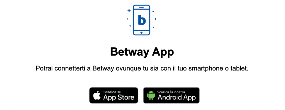 L'app ufficiale di Betway