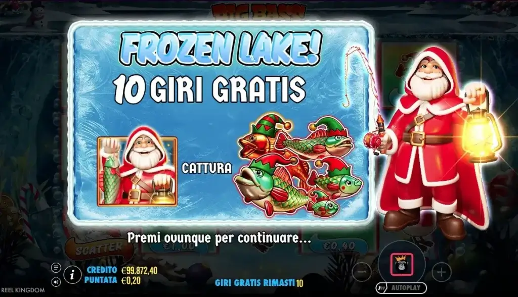 Big Bass Christmas Frozen Lake: inizia il Bonus Free Spin