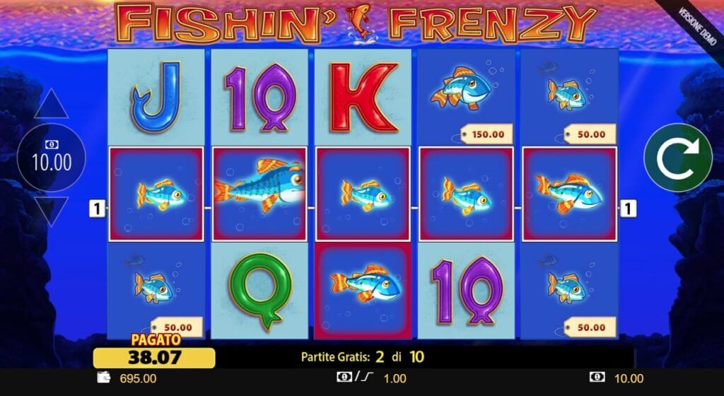Fishin' Frenzy Jackpot King video slot