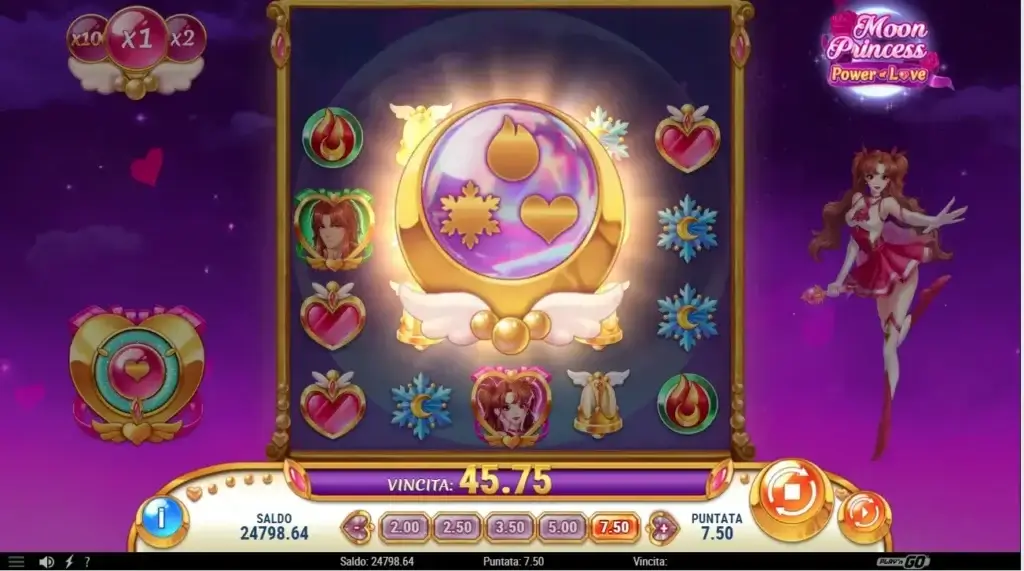 Funzione speciale della slot Moon Princess Power of Love