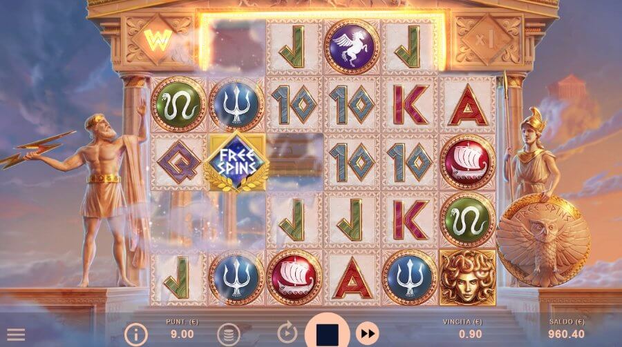 Giocata sui rulli della slot Parthenon: Quest for Immortality