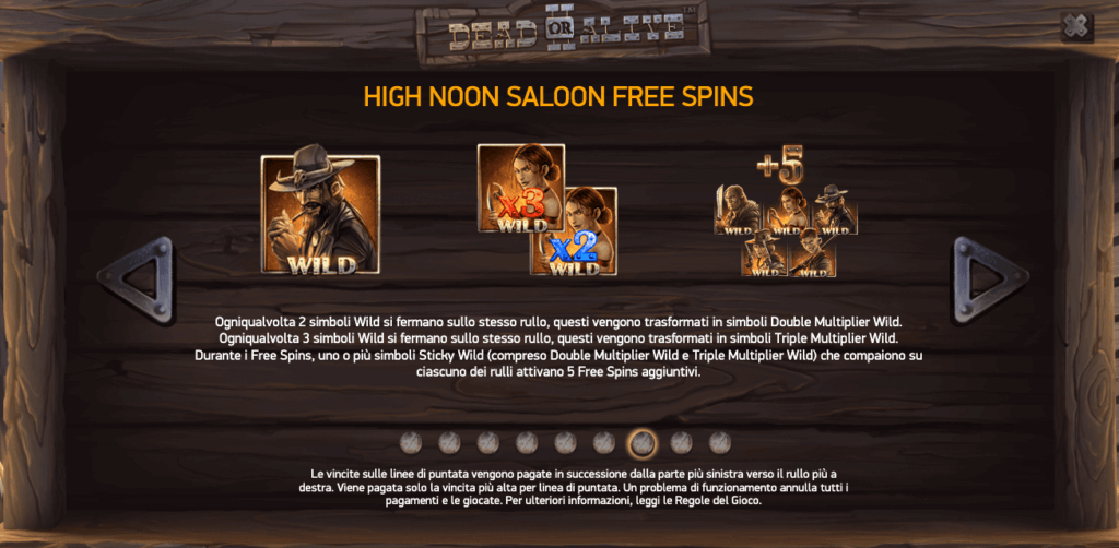 Dead Or Alive 2 High Noon Saloon Free Spin