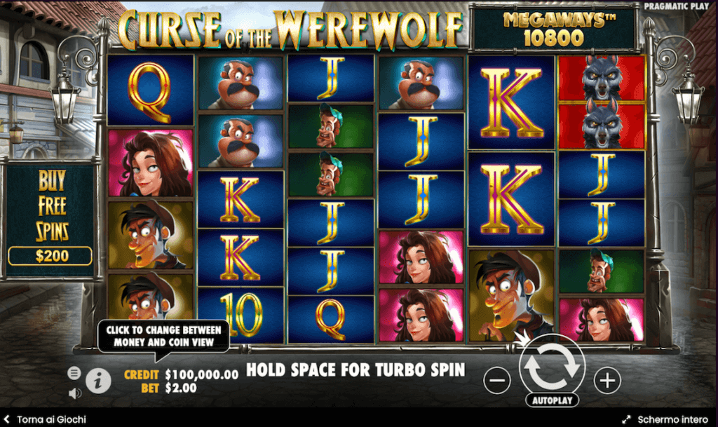 Curse of the Werewolf Megaways recensione slot