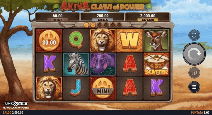 La slot Akiva: Claws Of Power