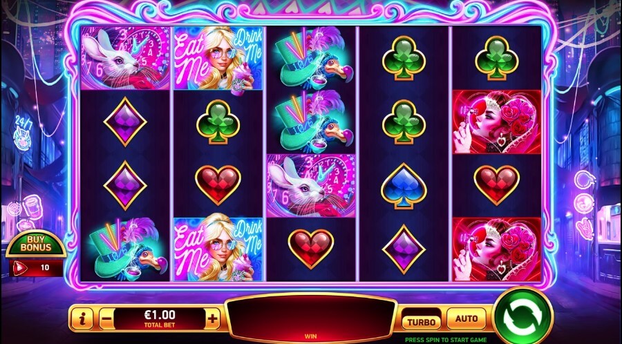Schermata di Alice in the Wild slot