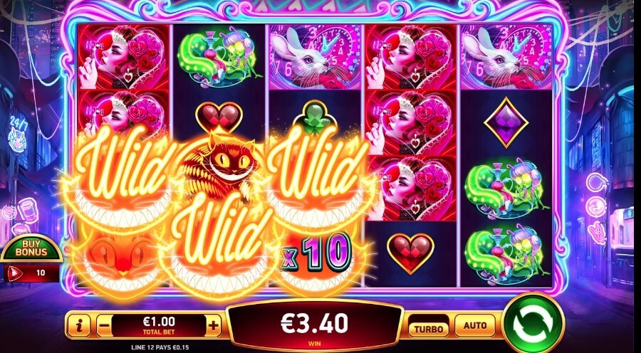 Wild della slot Alice in the Wild