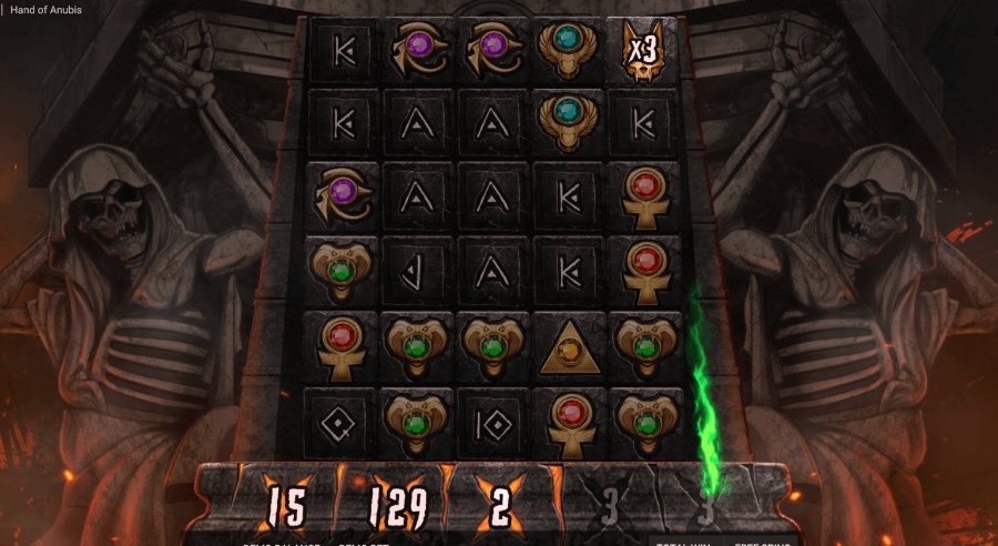 I free spin in Hand of Anubis