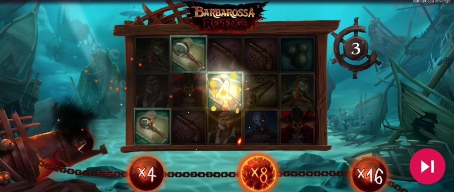 Funzione speciale di Barbarossa Revenge slot