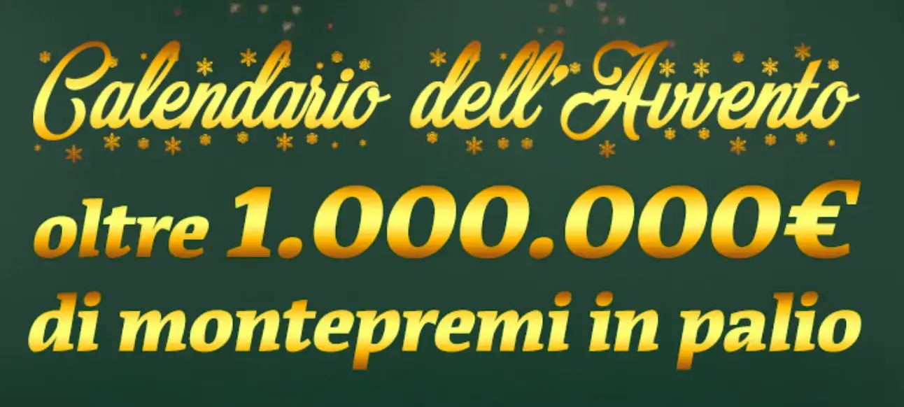 Calendario dell'Avvento, offerta casinò di BetFlag.it