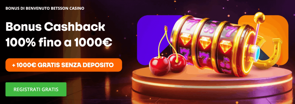 Bonus benvenuto del casinò Betsson