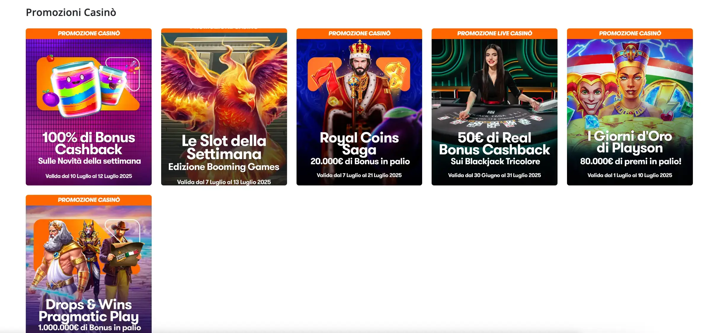 Lista di promozioni per casinò: Betsson.it