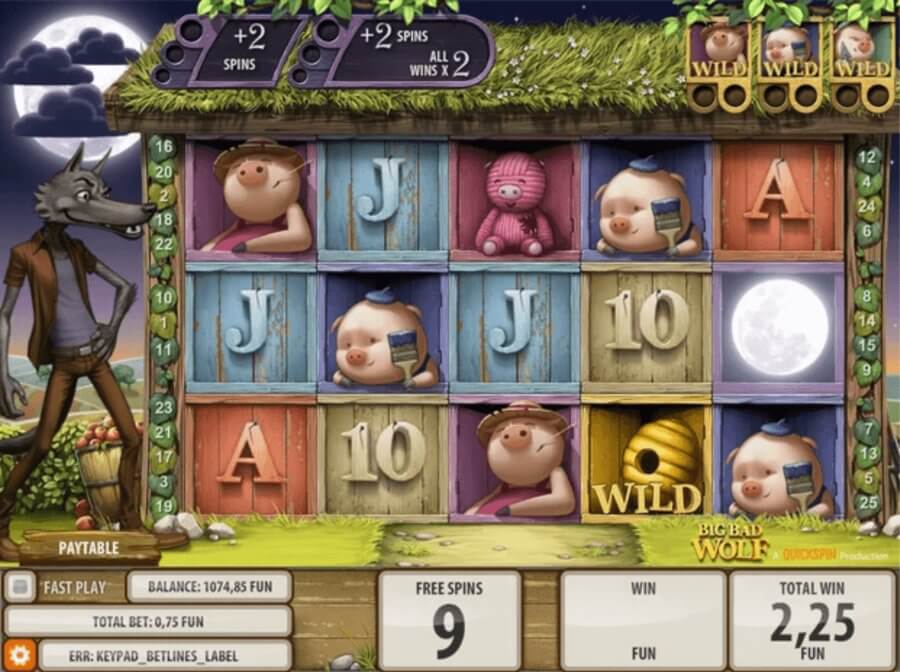 Big Bad Wolf slot con alto RTP