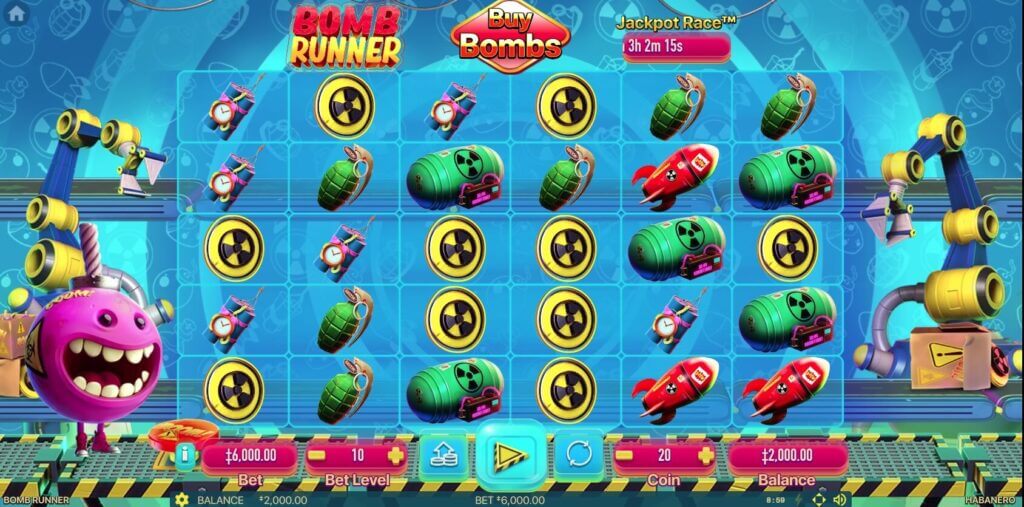 La slot Bomb Runner (screenshot)