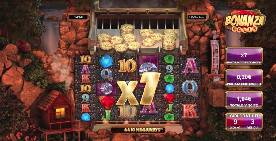 Funzione speciale della slot Bonanza Falls
