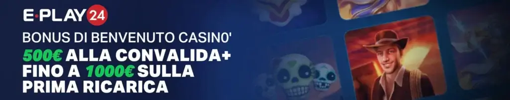 Bonus di benvenuto di Eplay24