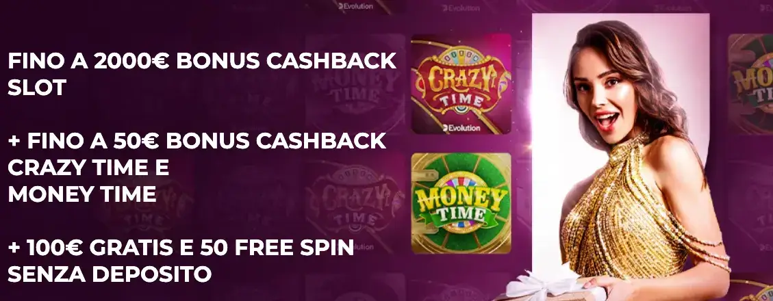 Bonus di benvenuto Casinò Spinsy