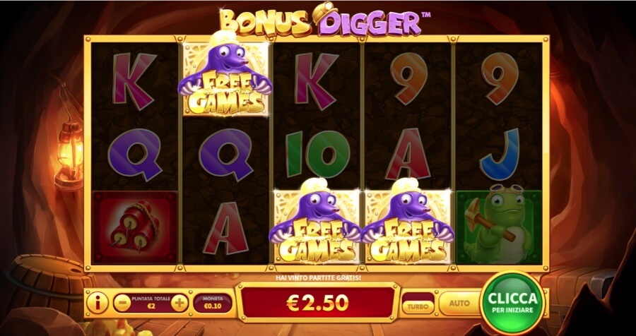 Gioco da mobile slot Bonus Digger