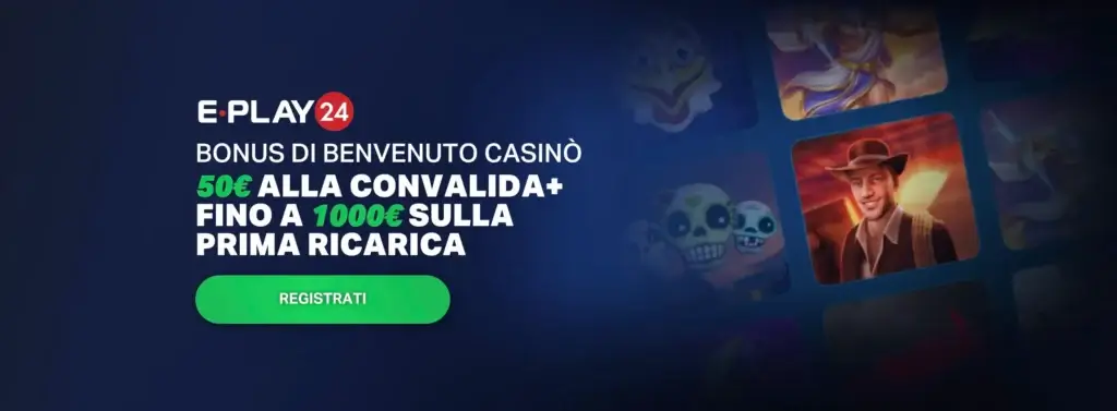 Bonus di benvenuto di Eplay24
