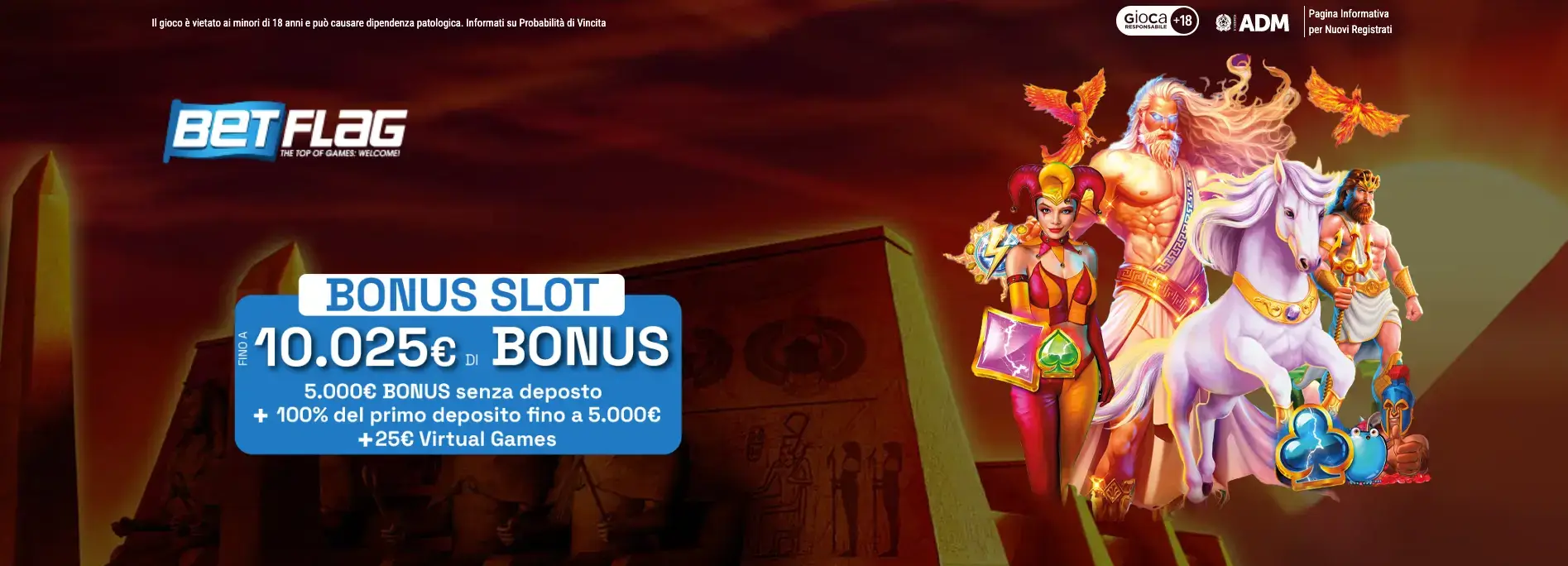 Interfaccia di esempio per la sezione bonus di un casino online italiano