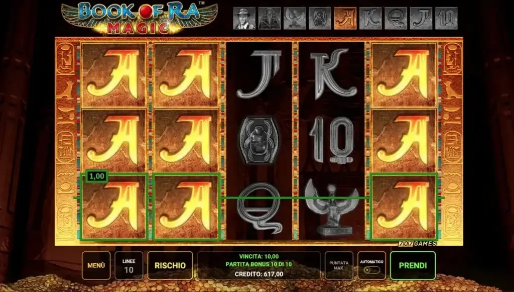 Book of Ra Magic slot online - Bonus Free Spin 