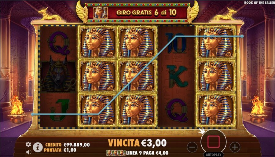 Simbolo speciale nei giri gratis: slot Book of the Fallen