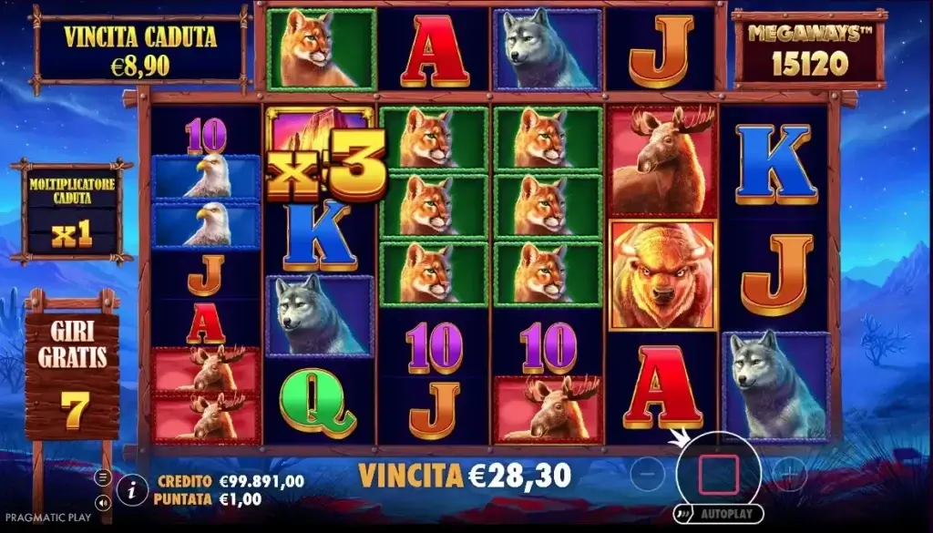 Il Bonus Free Spin nella slot digitale Buffalo King Megaways