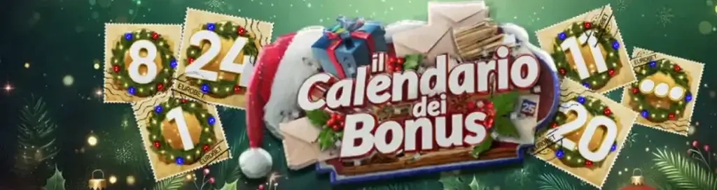 Eurobet Calendario dei Bonus, promozione di Natale