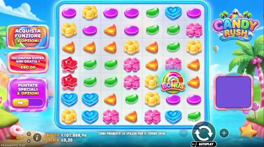 La slot machine online Candy Rush