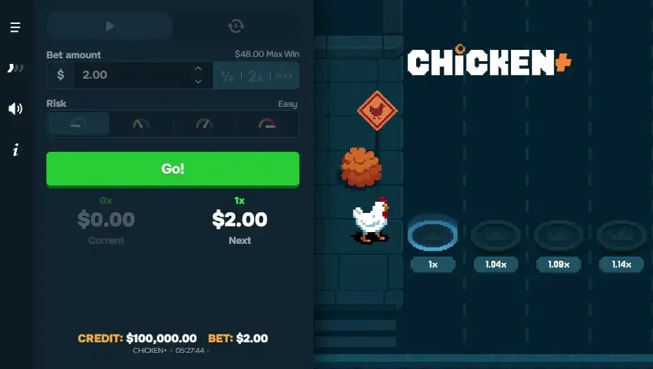 Il crash game Chicken+