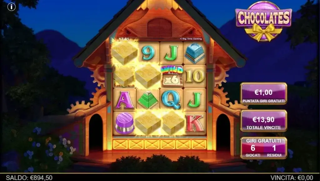 Chocolates video slot - Bonus Free Spin