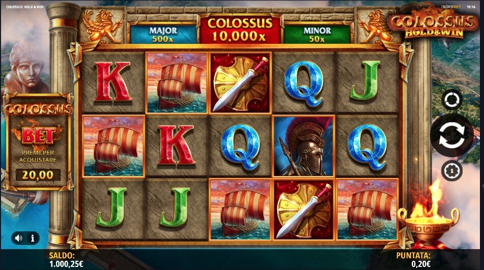 La slot Colossus: Hold & Win. 