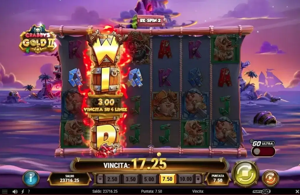 La funzione Expanding Wild nel gioco di slot online Crabby's Gold 2 