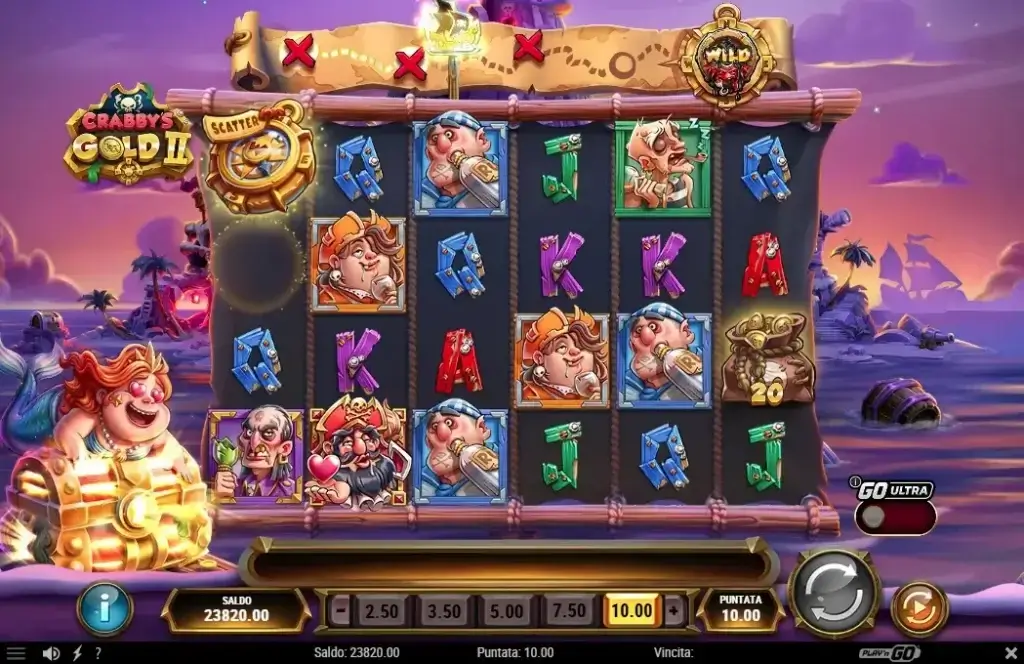 La slot digitale Crabby's Gold 2