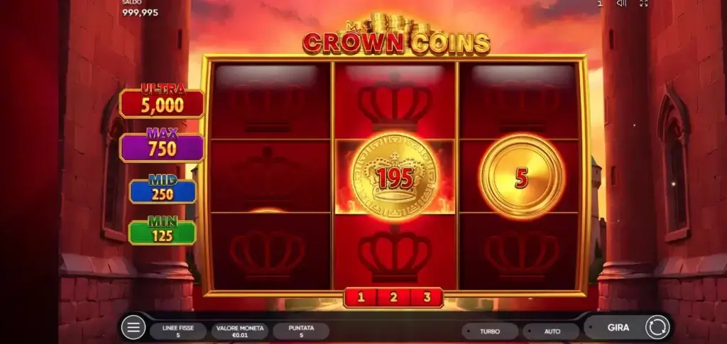 Crown Coins slot online - la funzione Tesoreria Reale