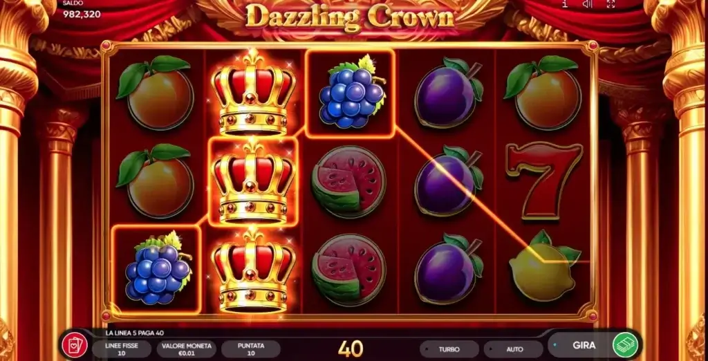 Recensione 2026 slot online Dazzling Crown: Gamble e Wild espansi