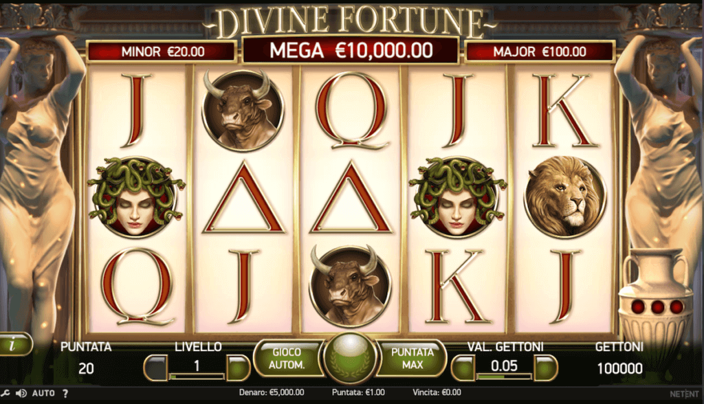 Divine Fortune, la slot con jackpot di Netent