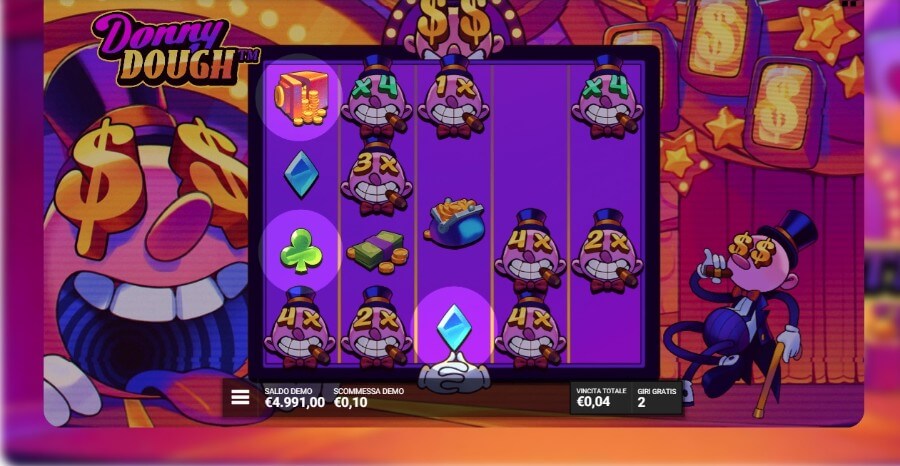 Funzione speciale di Donny Dough slot