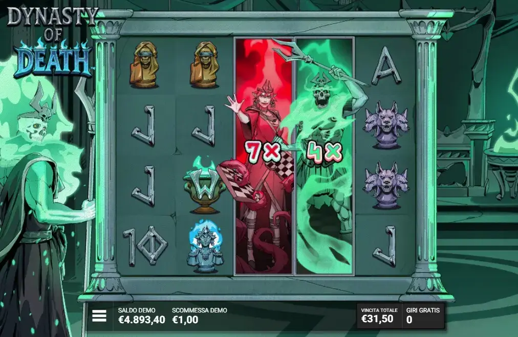 I giri gratuiti nella slot machine online Dynasty of Death 