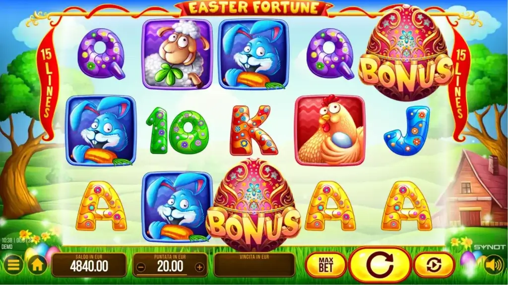 Gioco sui rulli di Easter Fortune slot