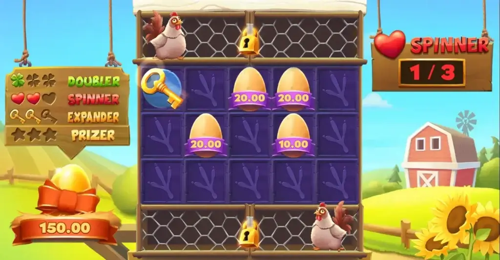 Funzione dei giri extra: slot Eggs Bonanza
