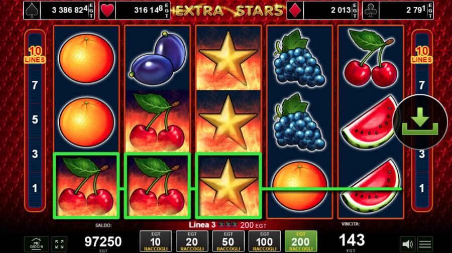 Extra Stars slot re-spin