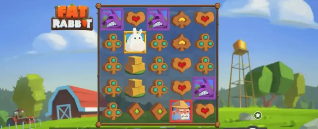 Schermata di gioco: slot Fat Rabbit