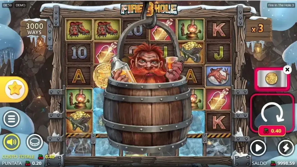 La video slot Fire in the Hole 3