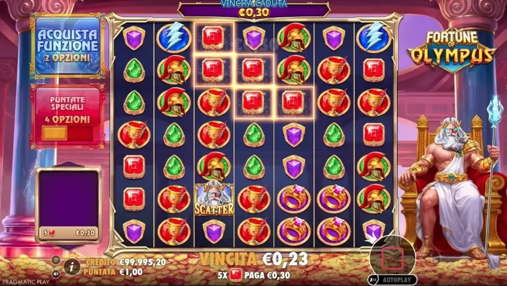La slot machine online Fortune of Olympus