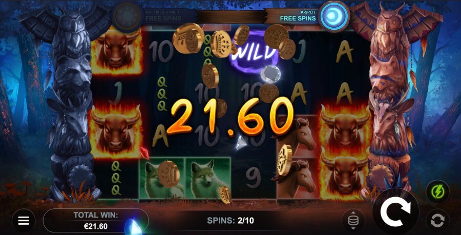 Round speciale dei giri bonus: slot Blazing Bull 2