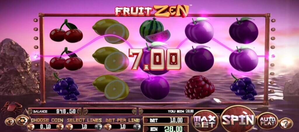 Vincita slot Fruit Zen